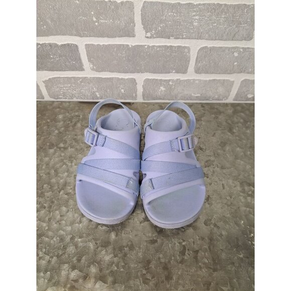 Chaco Chillos Sport‎ Rubber Hiking Outdoor Shoes Aqua Blue Sandals Size 3 - Picture 1 of 9